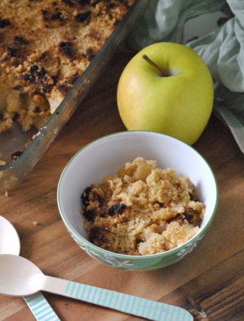 Crumble vegano di mele