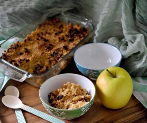 Crumble vegano di mele